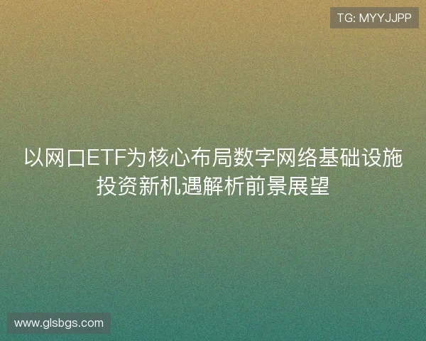 以网口ETF为核心布局数字网络基础设施投资新机遇解析前景展望